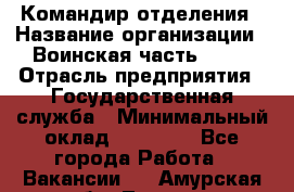 Командир отделения › Название организации ­ Воинская часть 6681 › Отрасль предприятия ­ Государственная служба › Минимальный оклад ­ 28 000 - Все города Работа » Вакансии   . Амурская обл.,Тында г.